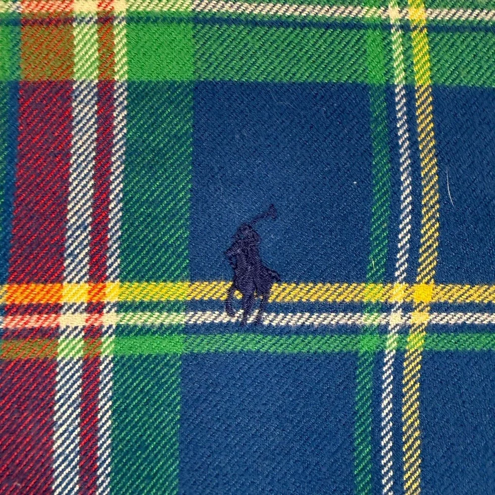 Polo Ralph Lauren Classic Fit Performance Flannel Shirt XXL Blue Plaid Long Slee